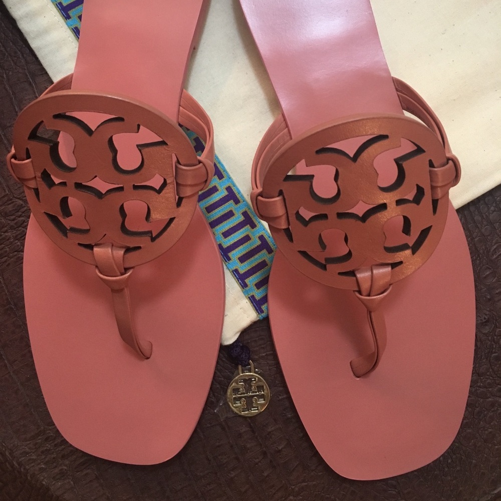 NEW Tory Burch Miller Square Toe Miller Sandals - Picture 2 of 6